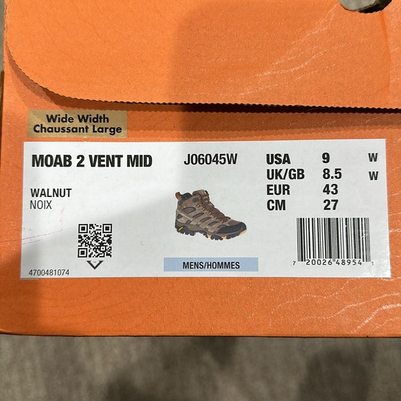 Merrell size 9W walnut color color - Picture 9 of 9